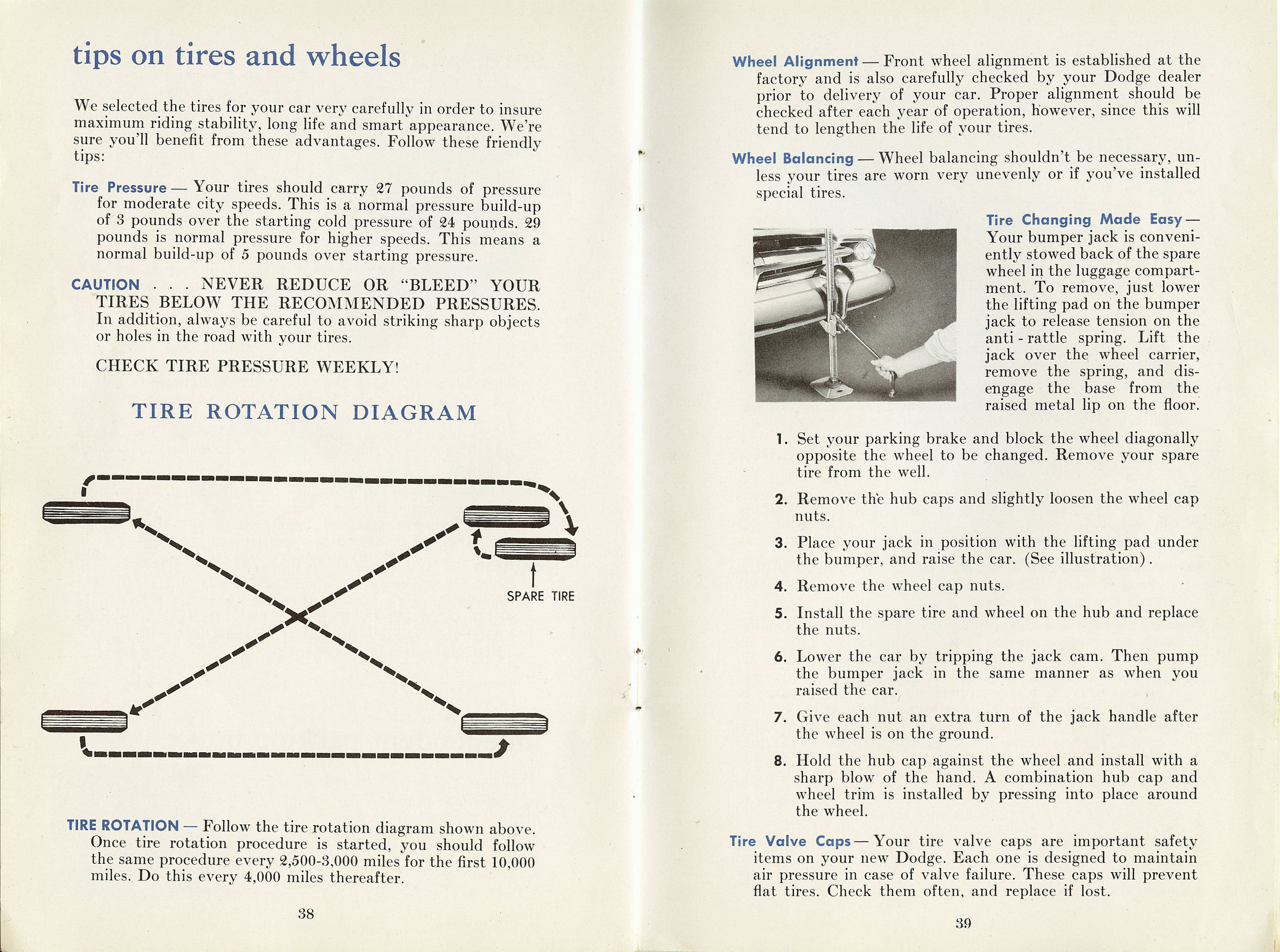 1954 Dodge Car Owners Manual Page 7